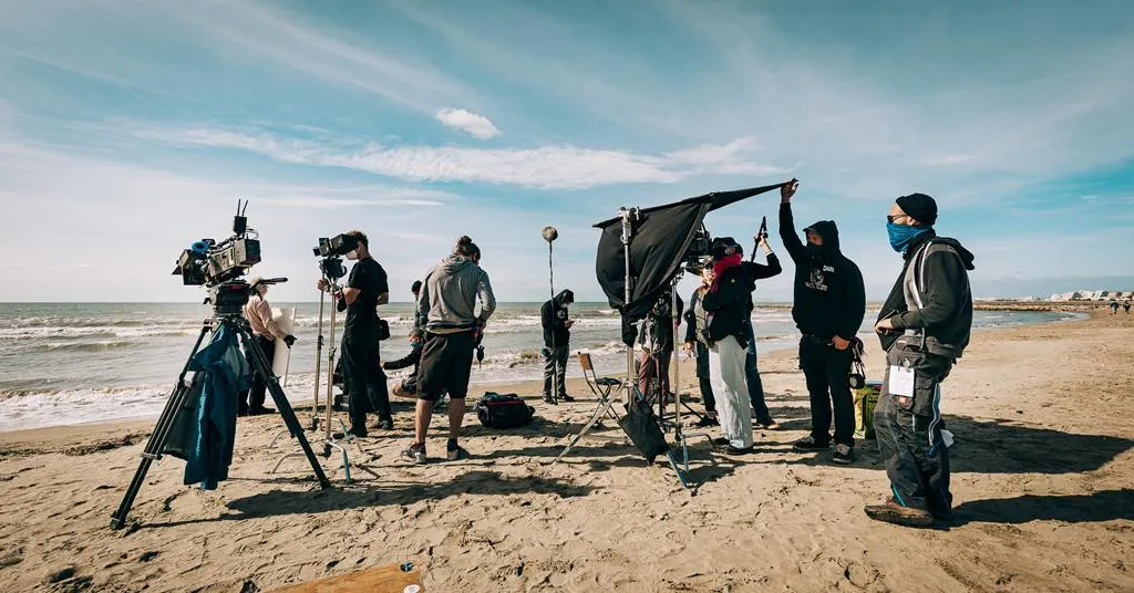 Quiet Beach Dolly Setup